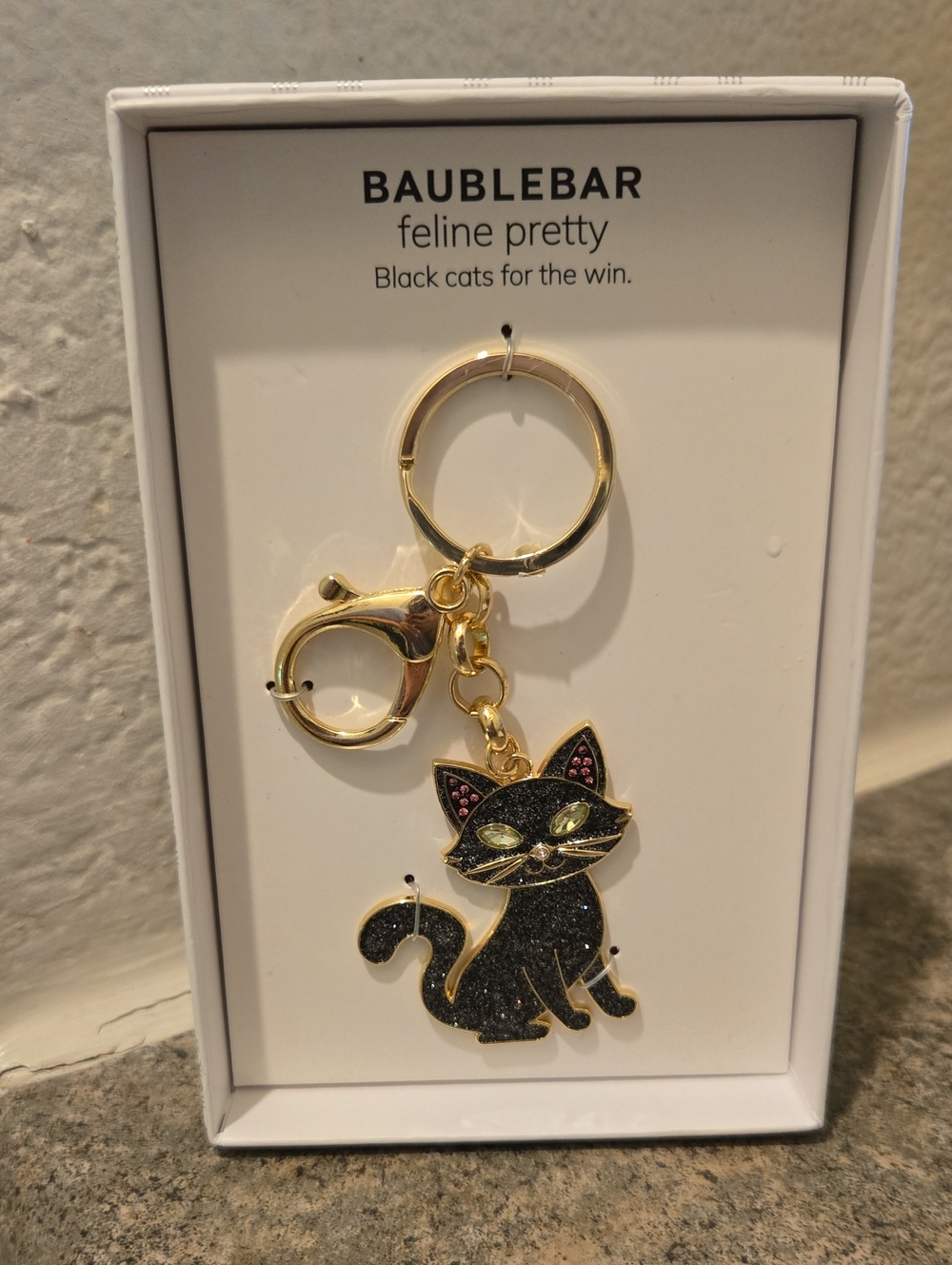 BaubleBar Silver and Gold Key Key Chain Brand New